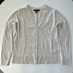 Banana Republic Cream Cardigan/Sweater - Medium Petite